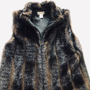Investment fur brown vest